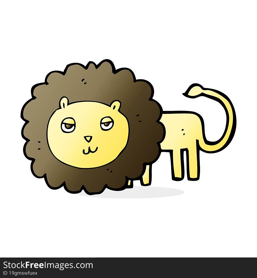 cartoon lion