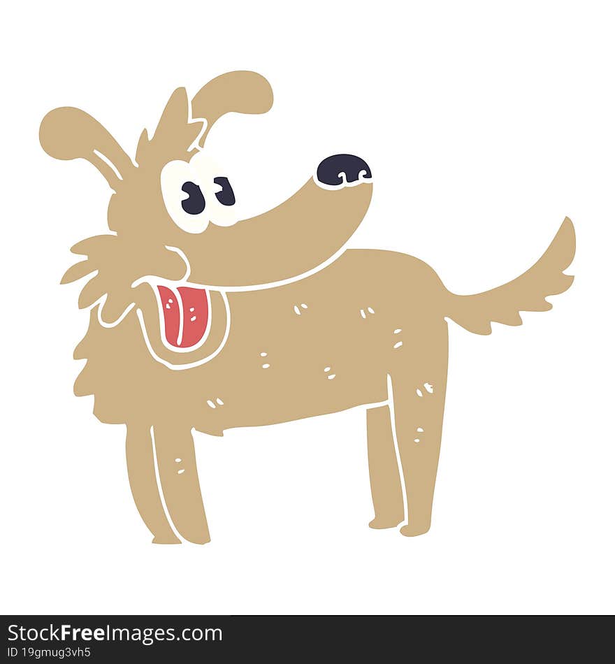 cartoon doodle happy dog