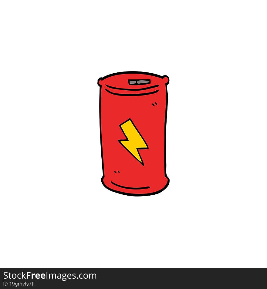 Cartoon Doodle Electric Battery