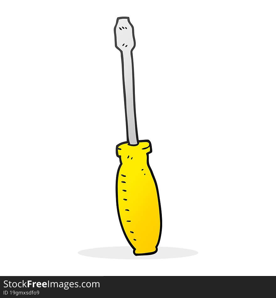 cartoon screwdriver