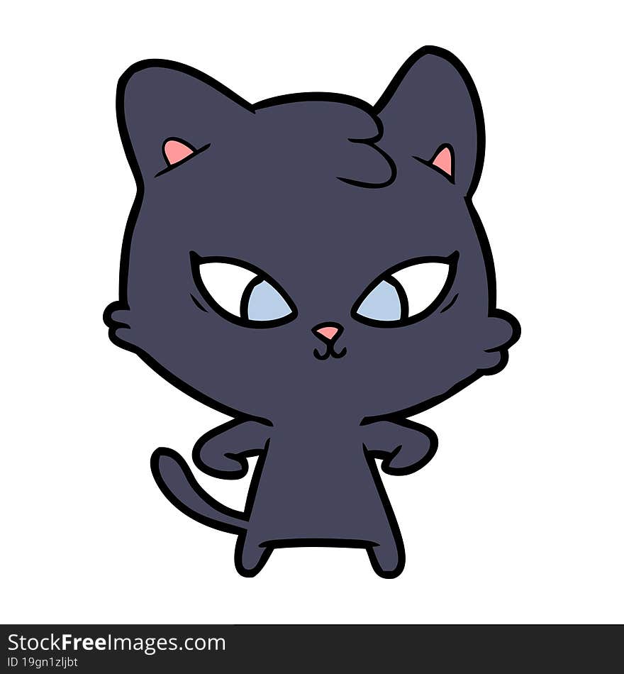 cute cartoon cat. cute cartoon cat