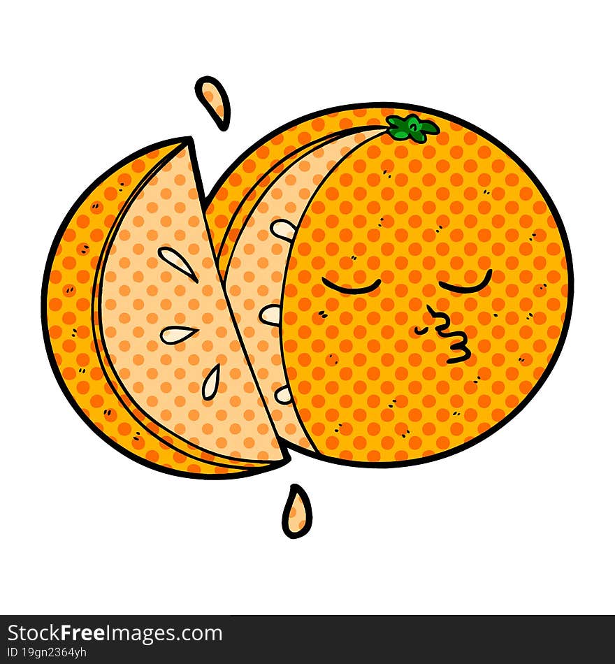 cartoon orange. cartoon orange