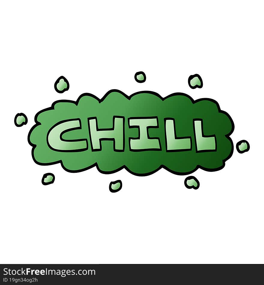 cartoon doodle chill symbol