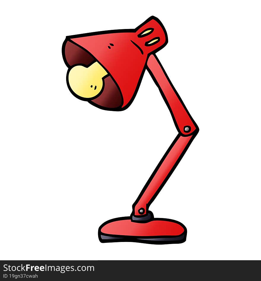 Cartoon Doodle Angled Desk Lamp