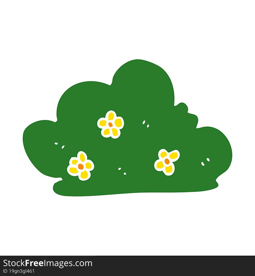 flat color style cartoon hedge