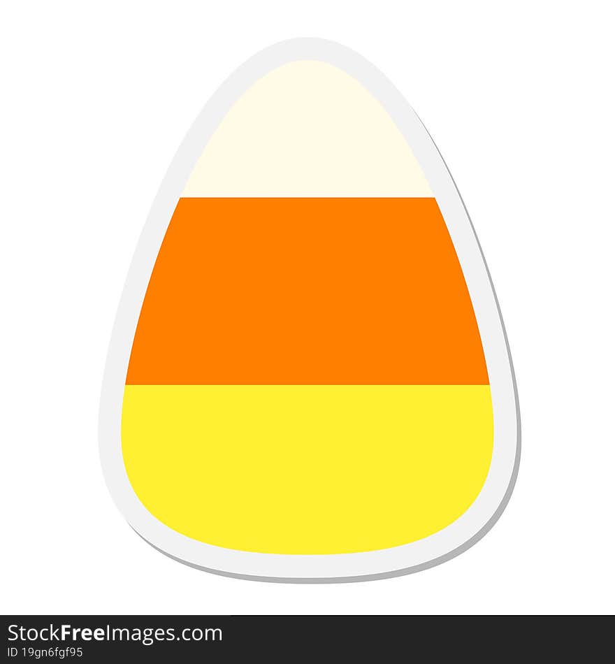 candy corn sticker