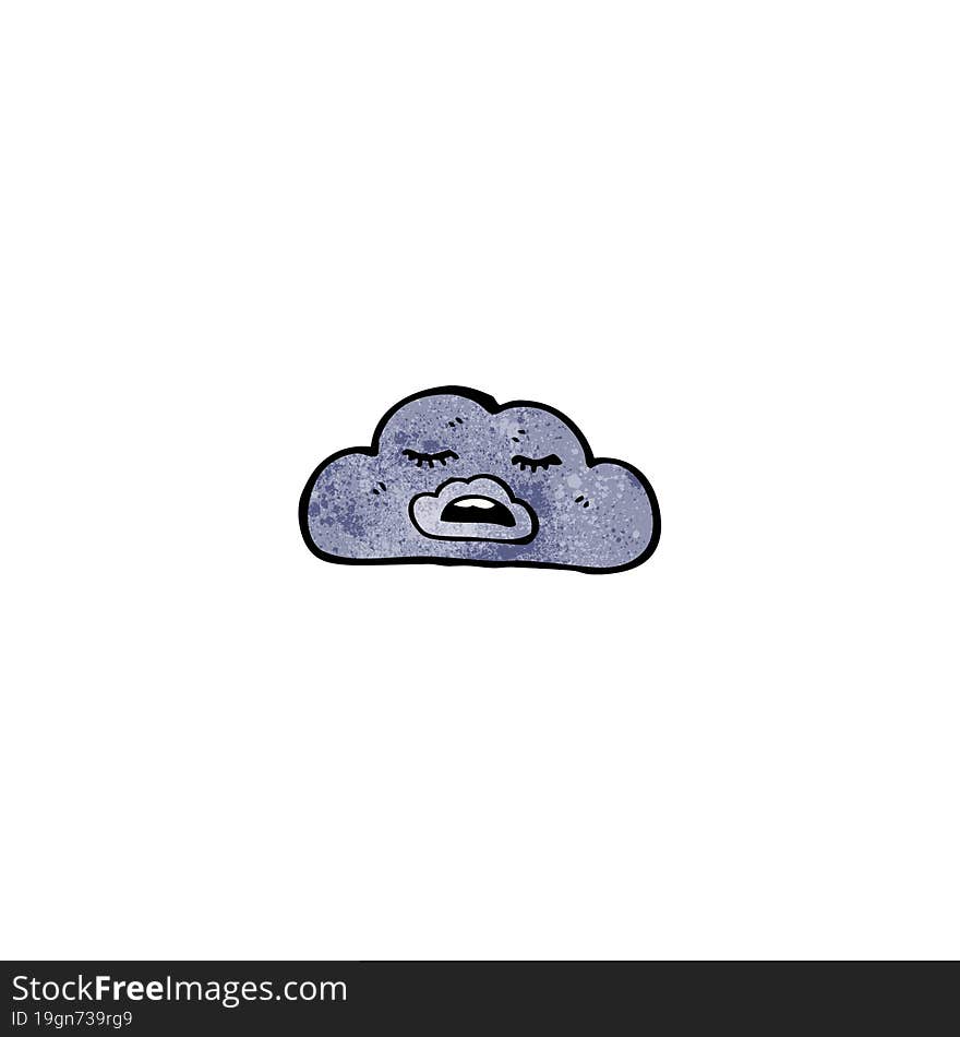 cartoon rain cloud