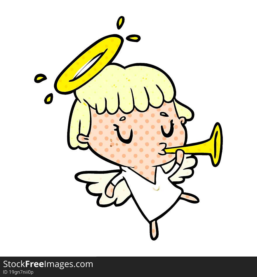 cute cartoon angel. cute cartoon angel