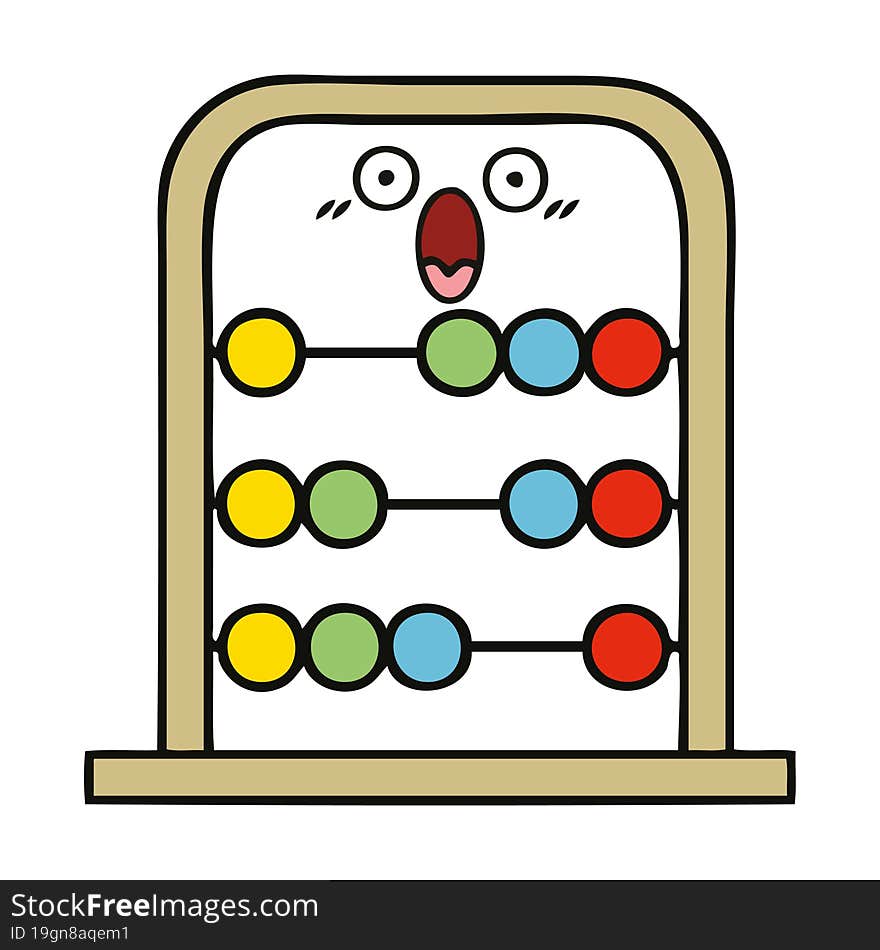 cute cartoon abacus