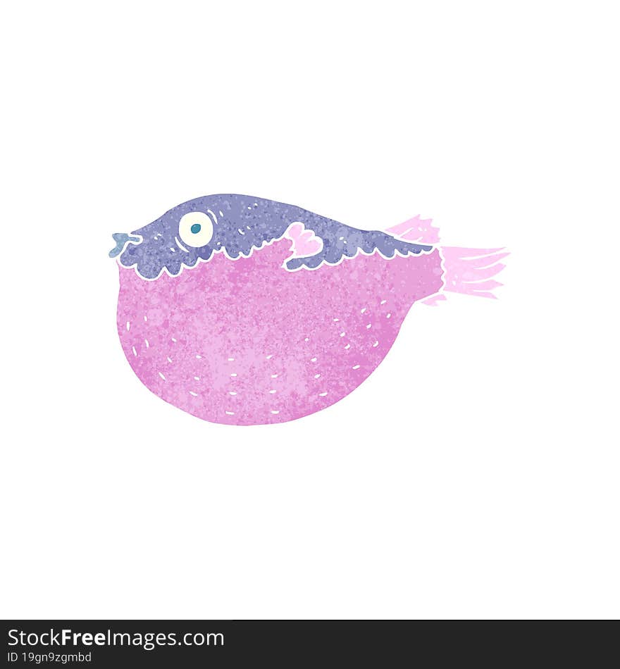 cartoon blowfish