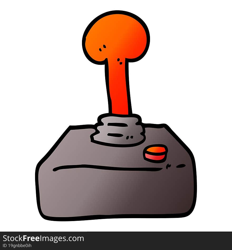 vector gradient illustration cartoon joystick