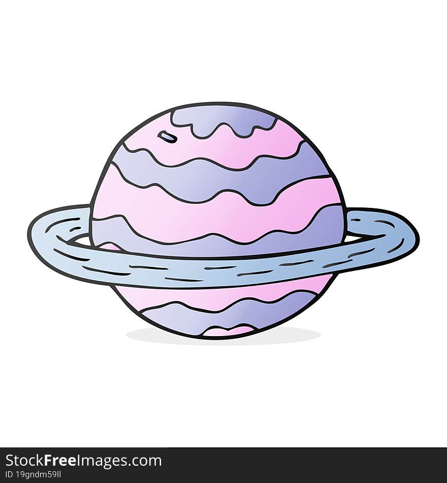 cartoon alien planet