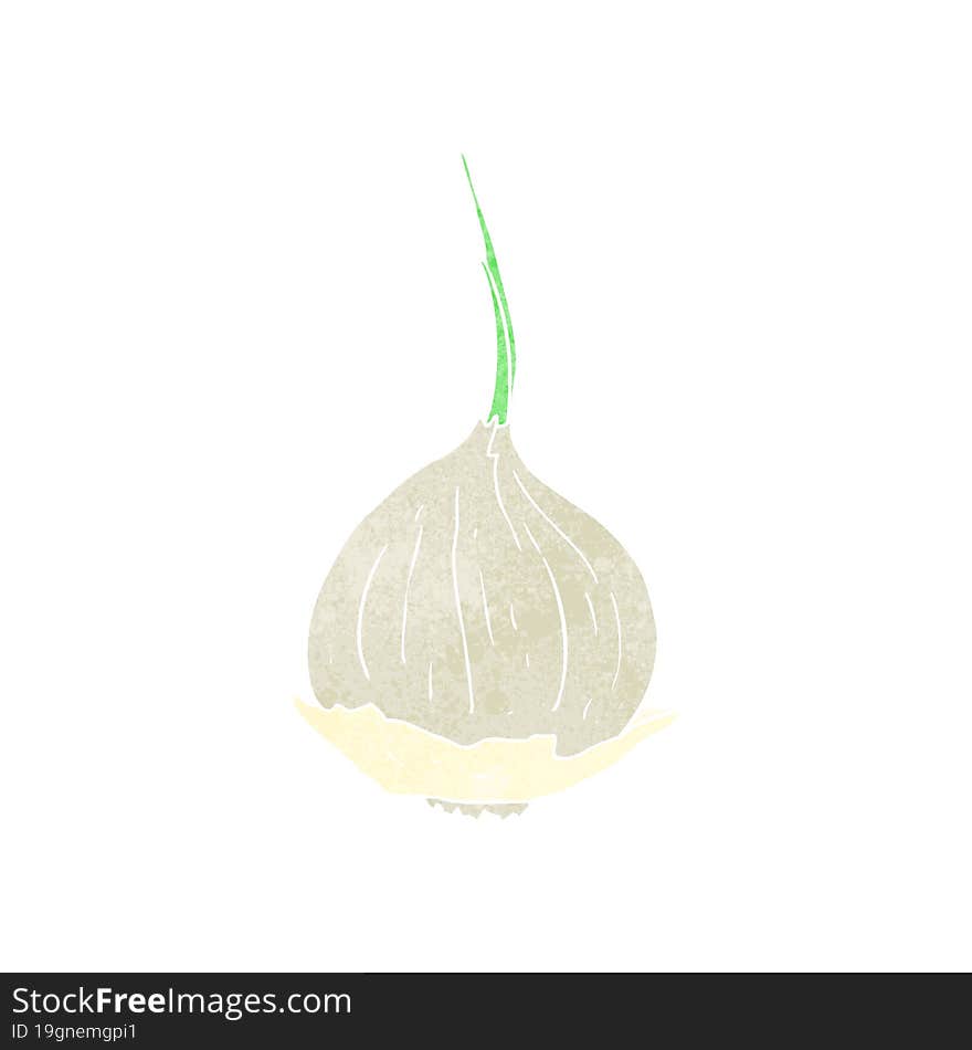 Retro Cartoon Onion