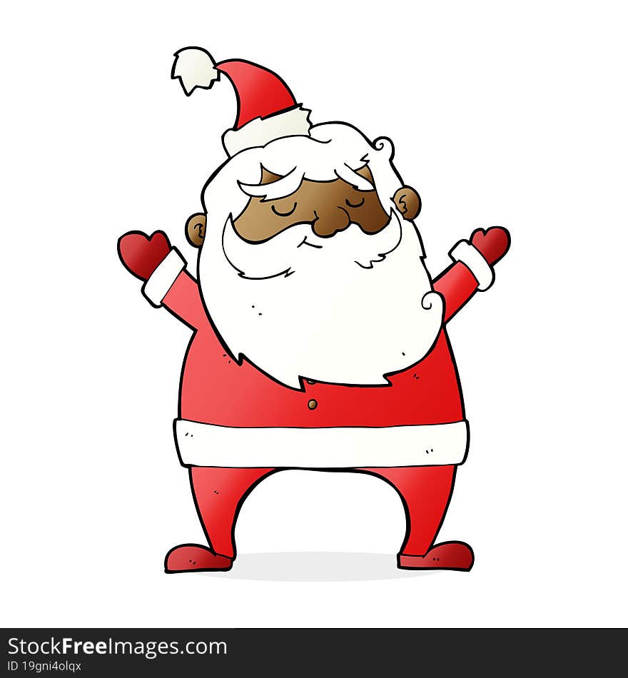 jolly santa cartoon