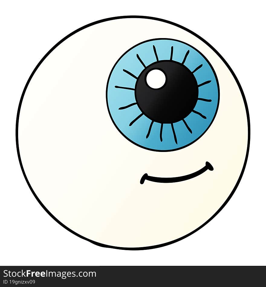 cartoon eyeball. cartoon eyeball