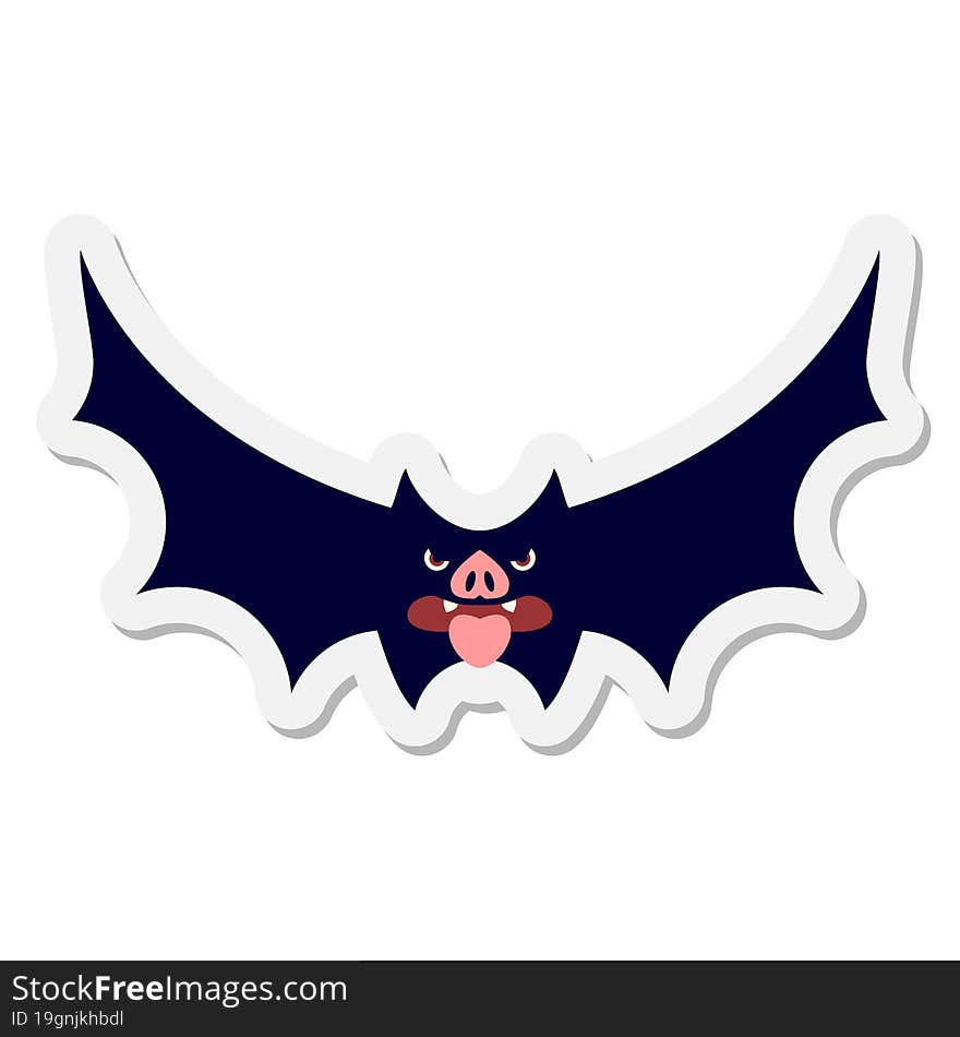 spooky halloween bat sticker