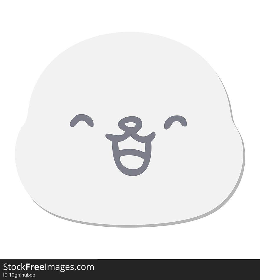 Cute Seal Face Sticker