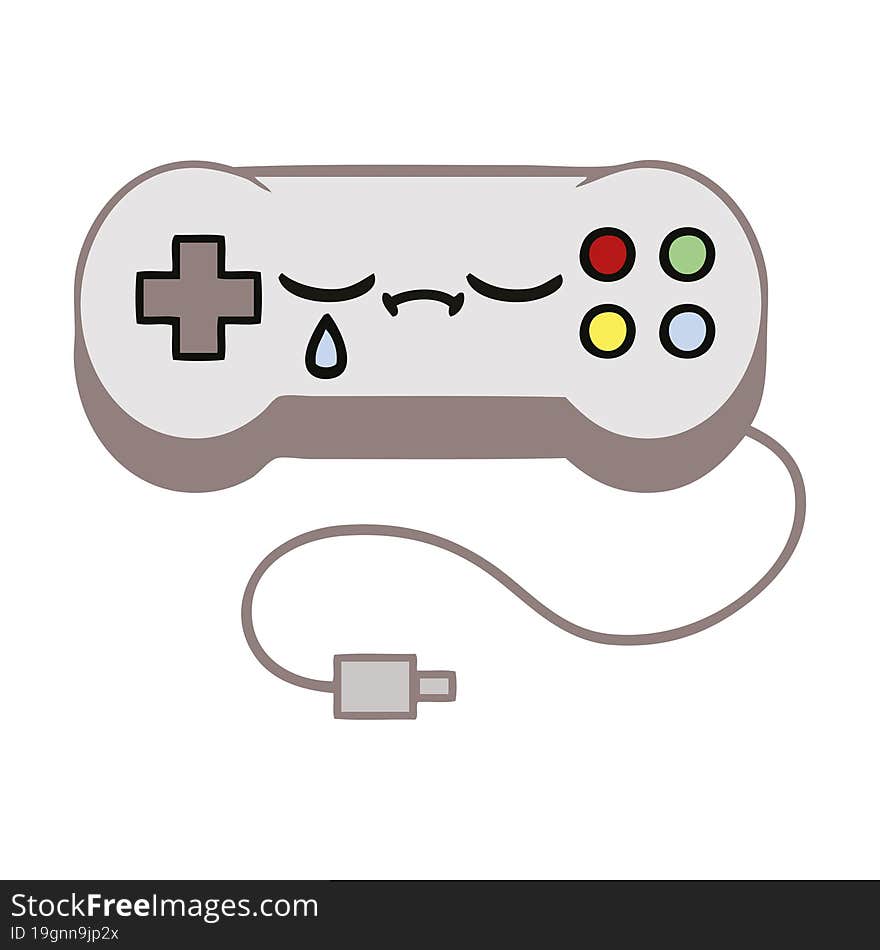 cute cartoon of a game control. cute cartoon of a game control