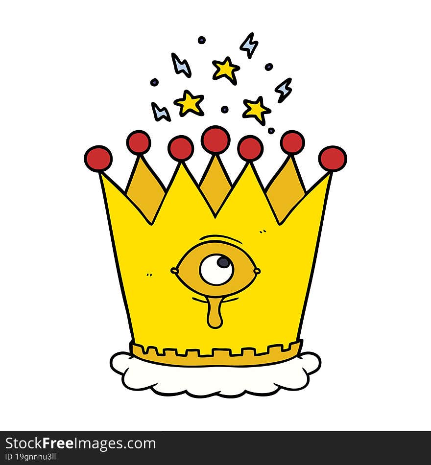 cartoon magic crown. cartoon magic crown