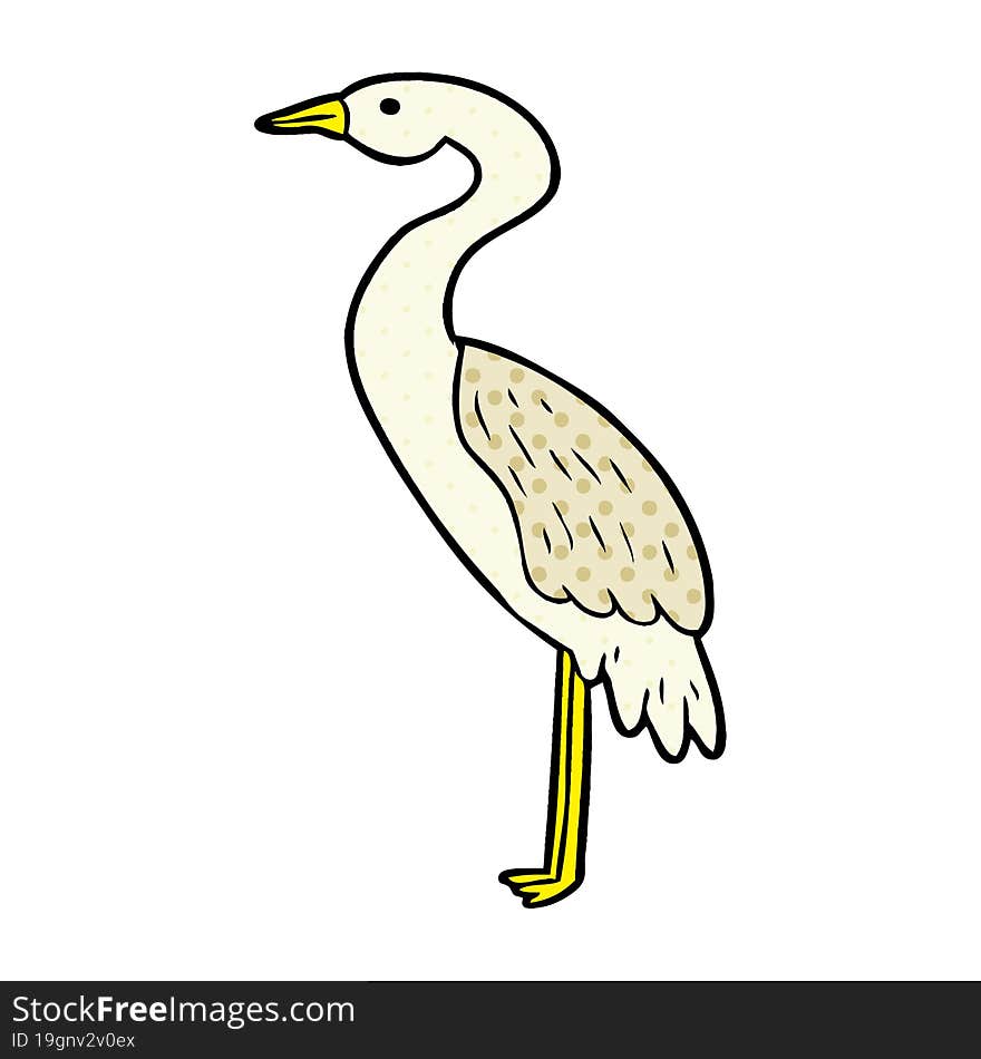 cartoon stork. cartoon stork