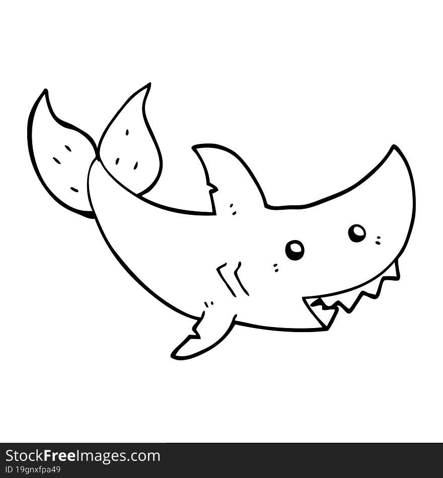 cartoon shark