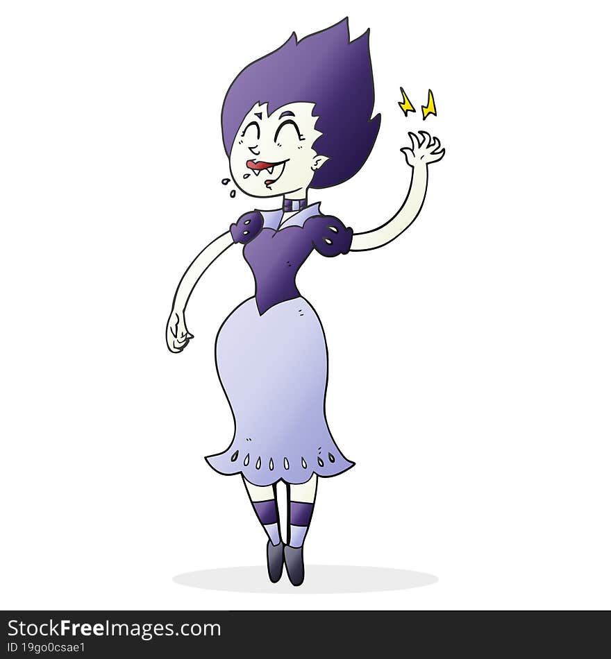 Cartoon Vampire Girl