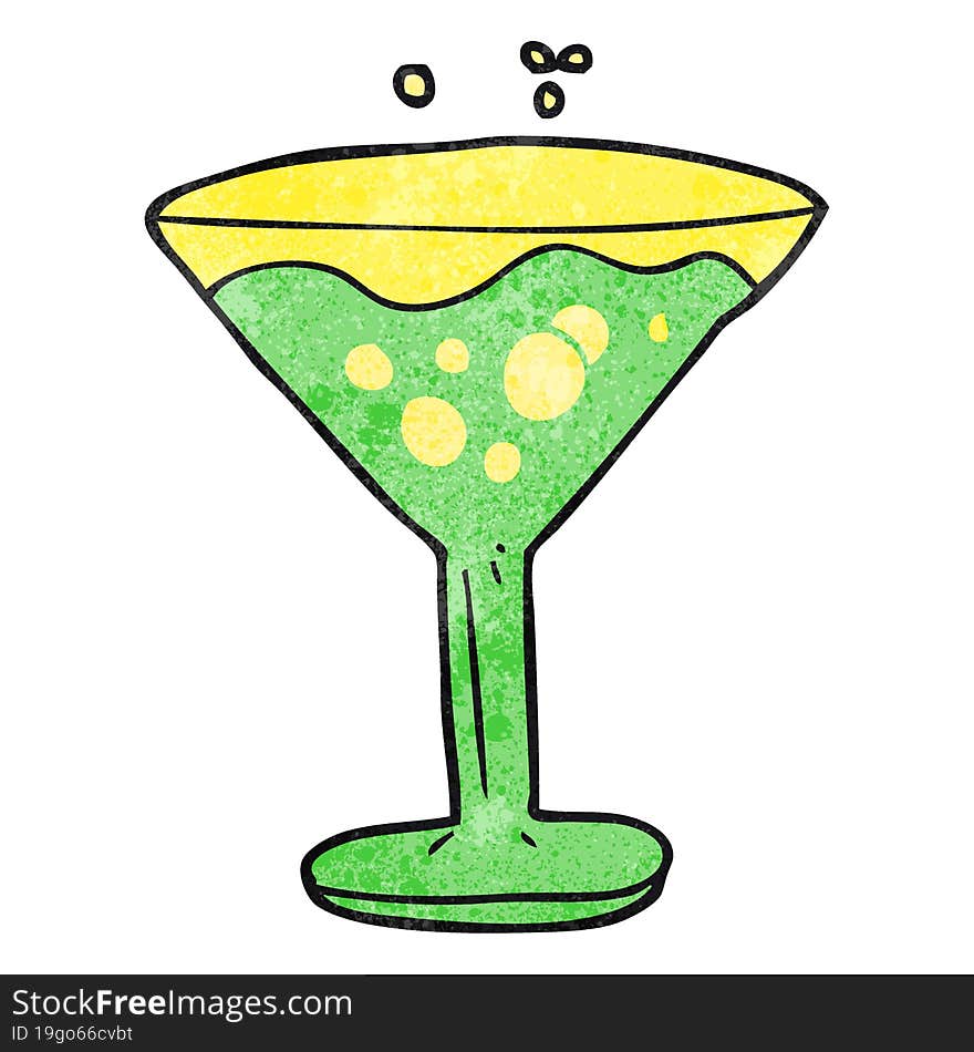 textured cartoon cocktail