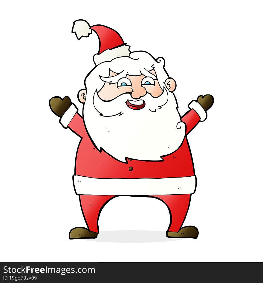 Jolly Santa Cartoon