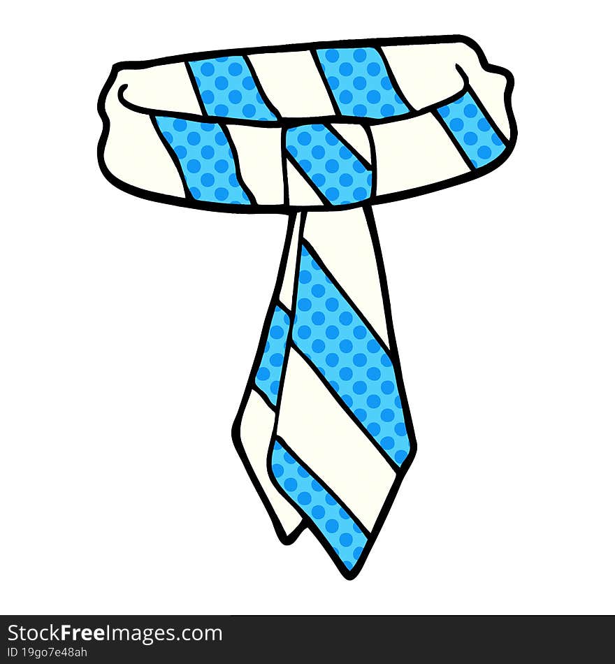 Cartoon Doodle Office Tie