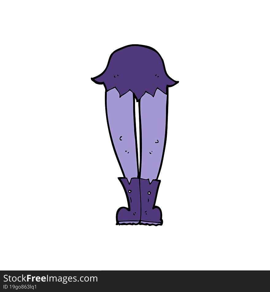 cartoon vampire legs