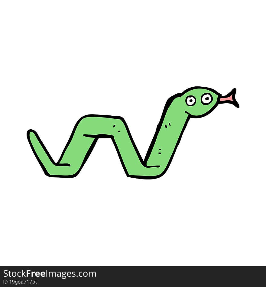 Funny Cartoon Snake