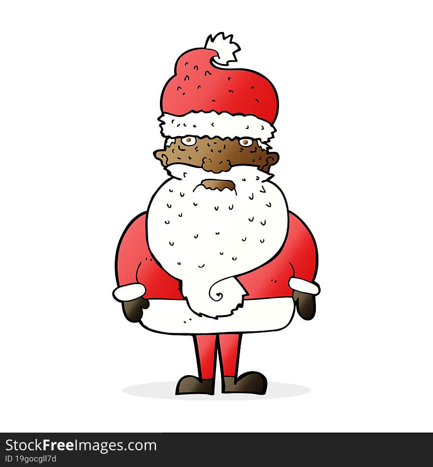 cartoon santa claus