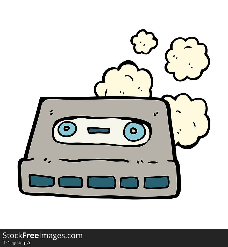 cartoon cassette tape