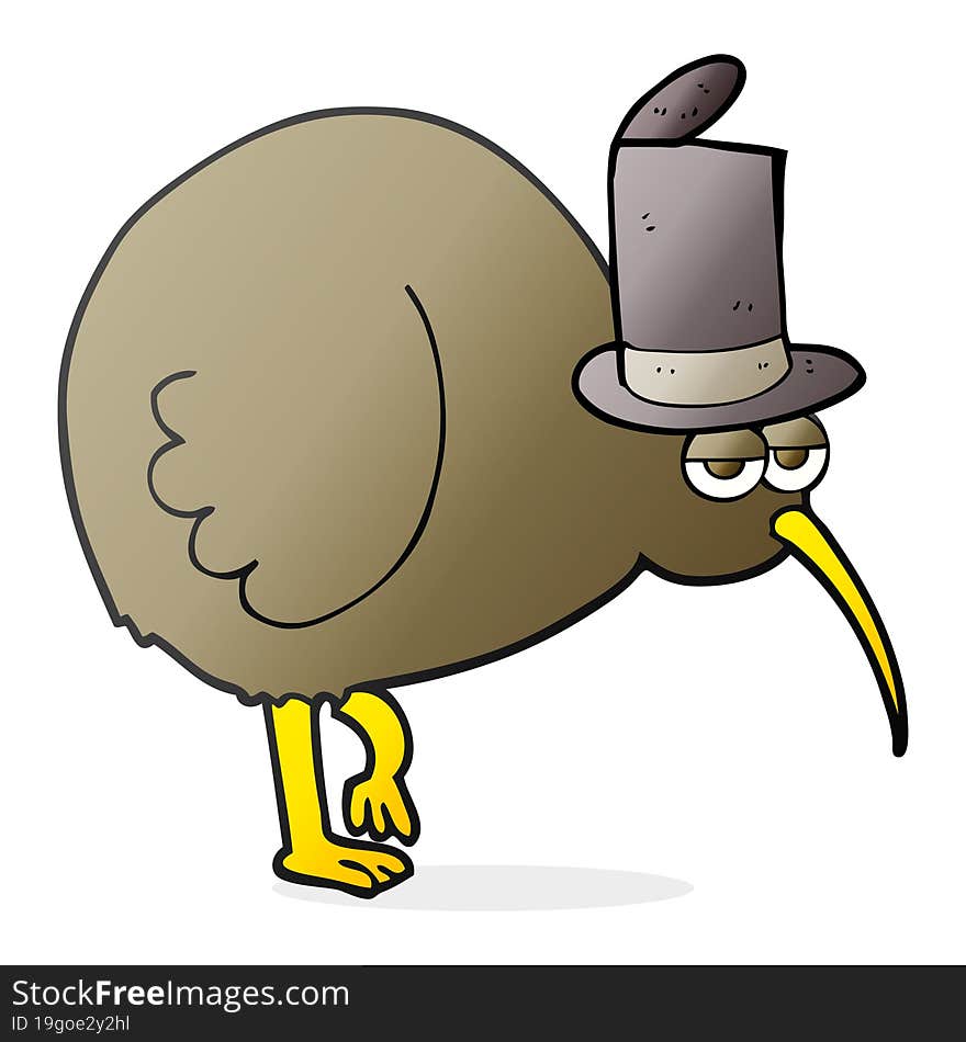 cartoon kiwi bird