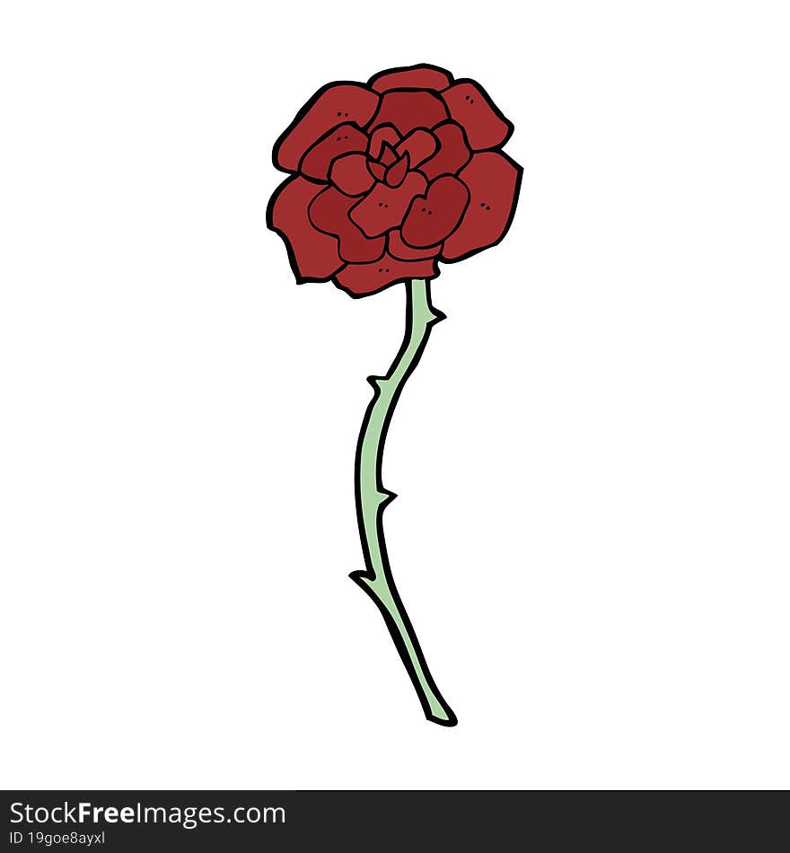 rose tattoo cartoon