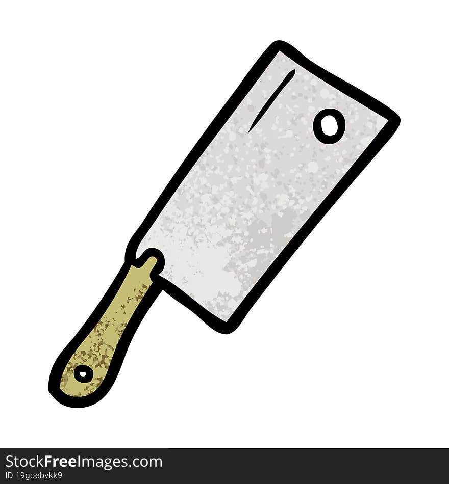 cartoon meat cleaver. cartoon meat cleaver