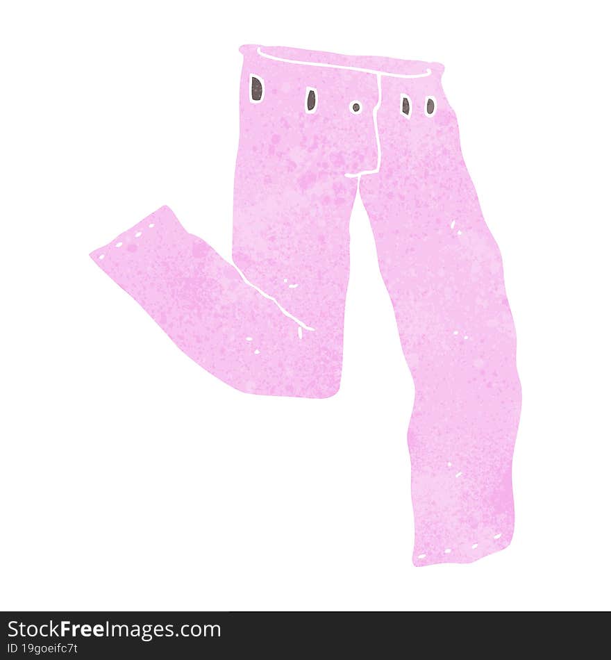 Cartoon Pair Of Pink Pants