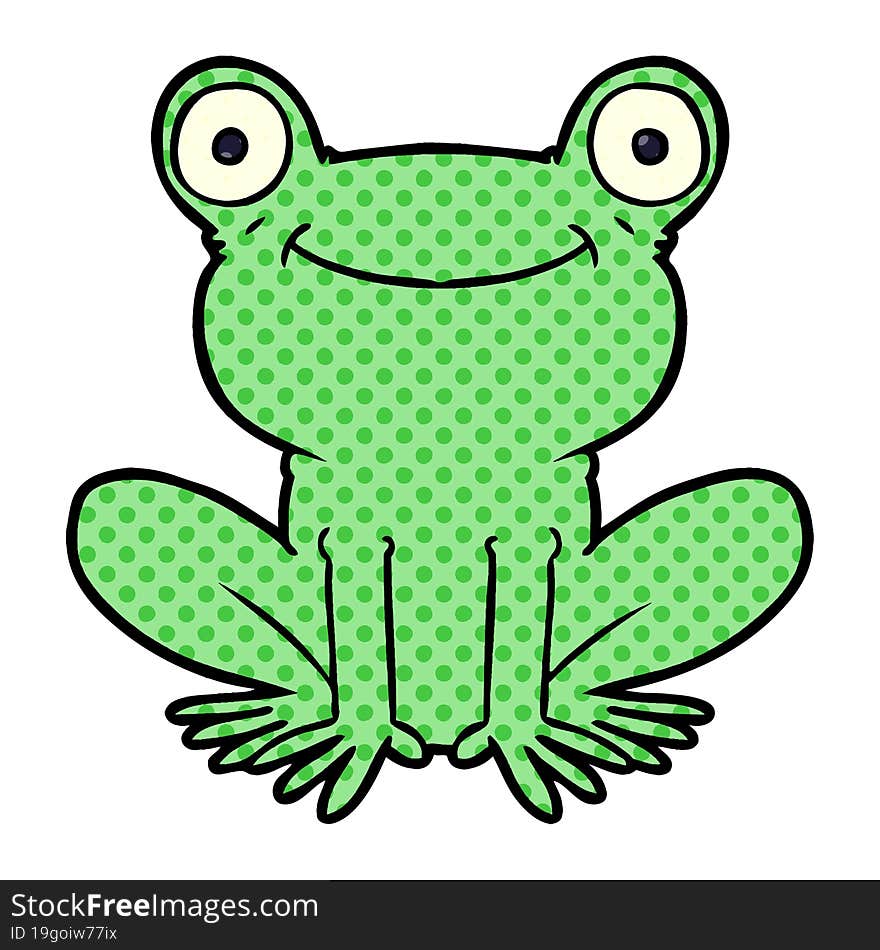 cartoon frog. cartoon frog