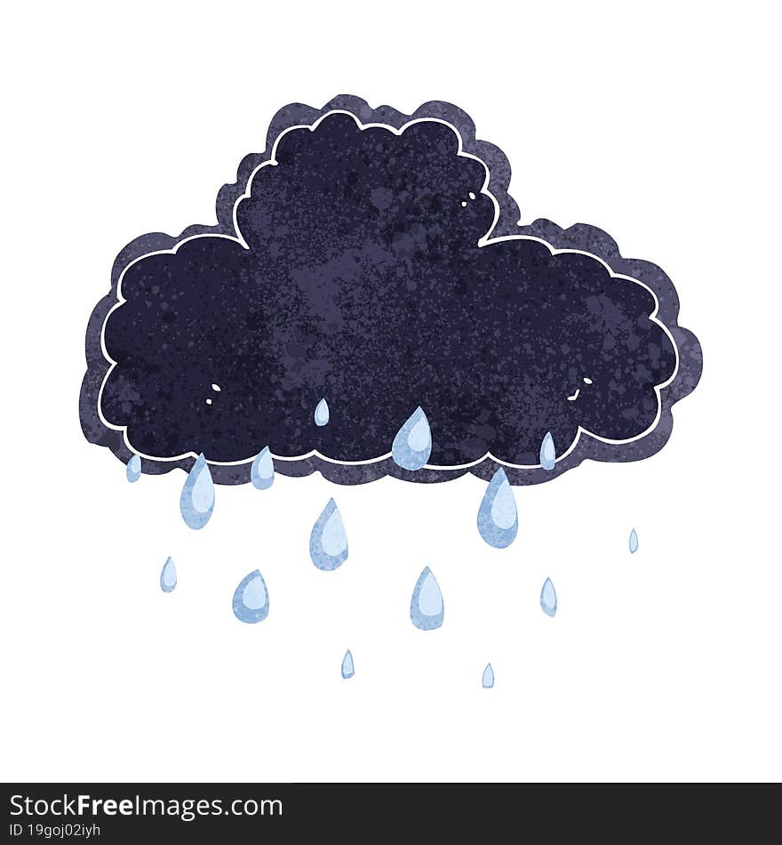 cartoon raincloud