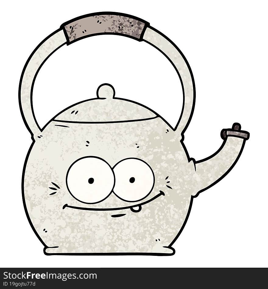 cartoon kettle. cartoon kettle