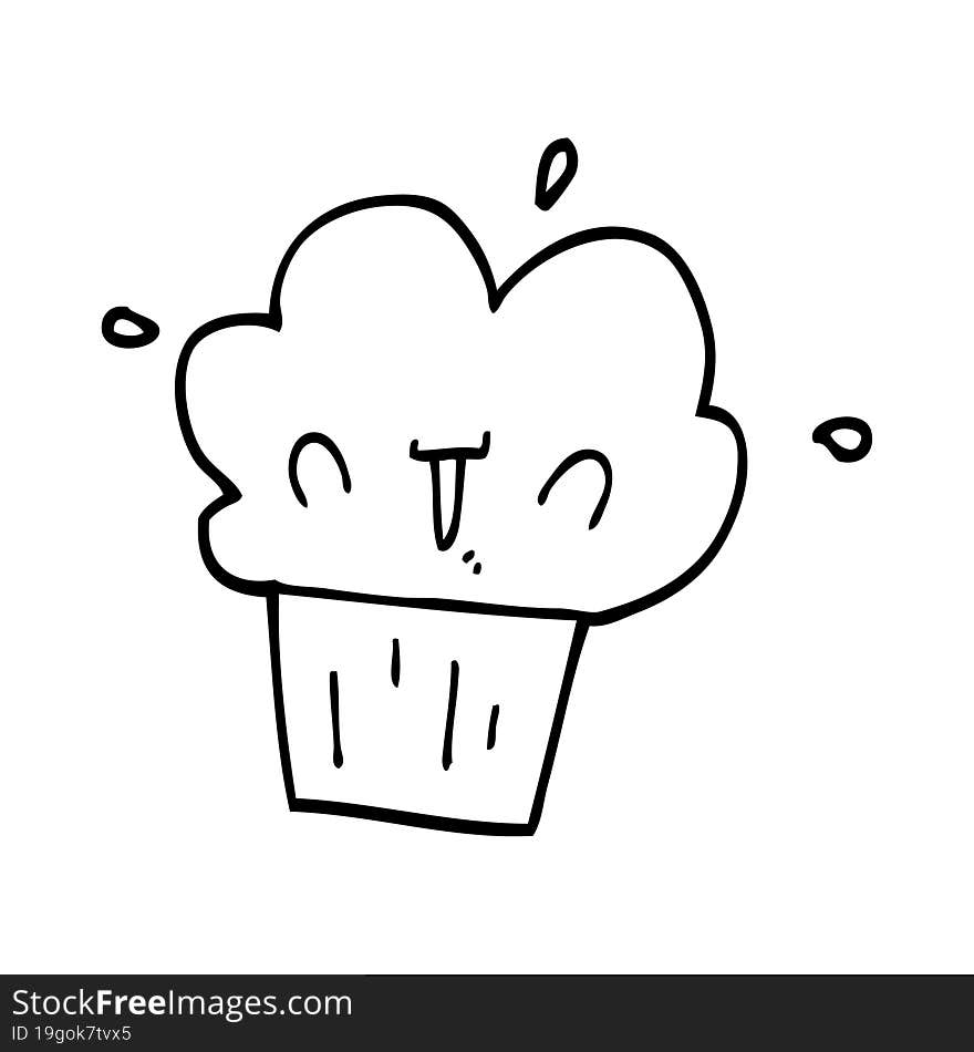 cartoon cupcake