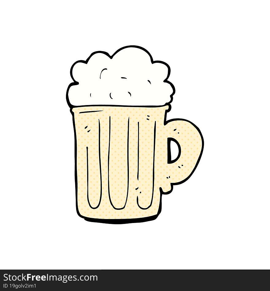 cartoon pint of beer