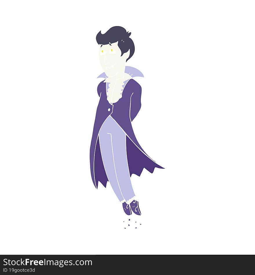 flat color illustration of vampire. flat color illustration of vampire