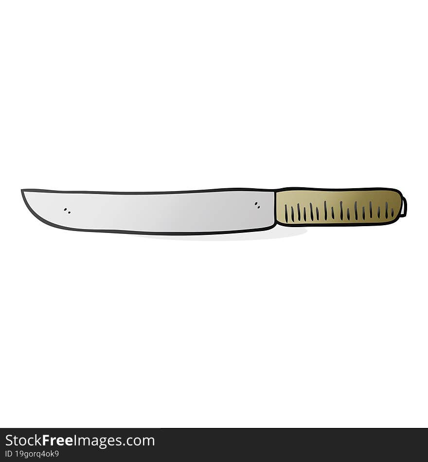 cartoon butter knife