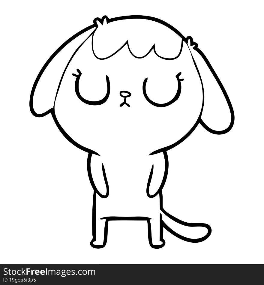 cute cartoon dog. cute cartoon dog