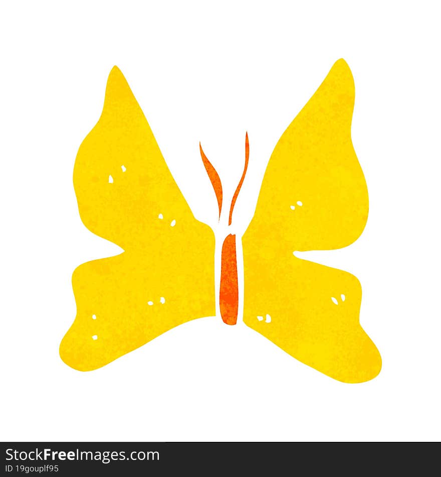 Cartoon Butterfly Symbol