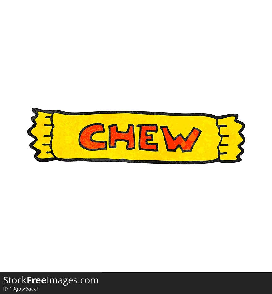 textured cartoon chew