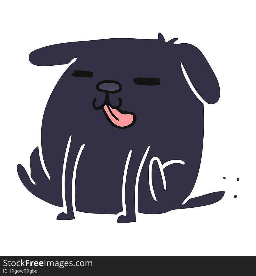 Cartoon Kawaii Of A Cute Dog