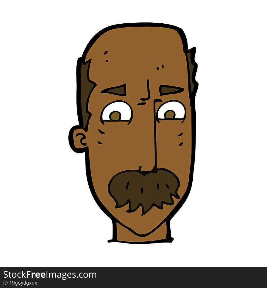 cartoon annnoyed old man