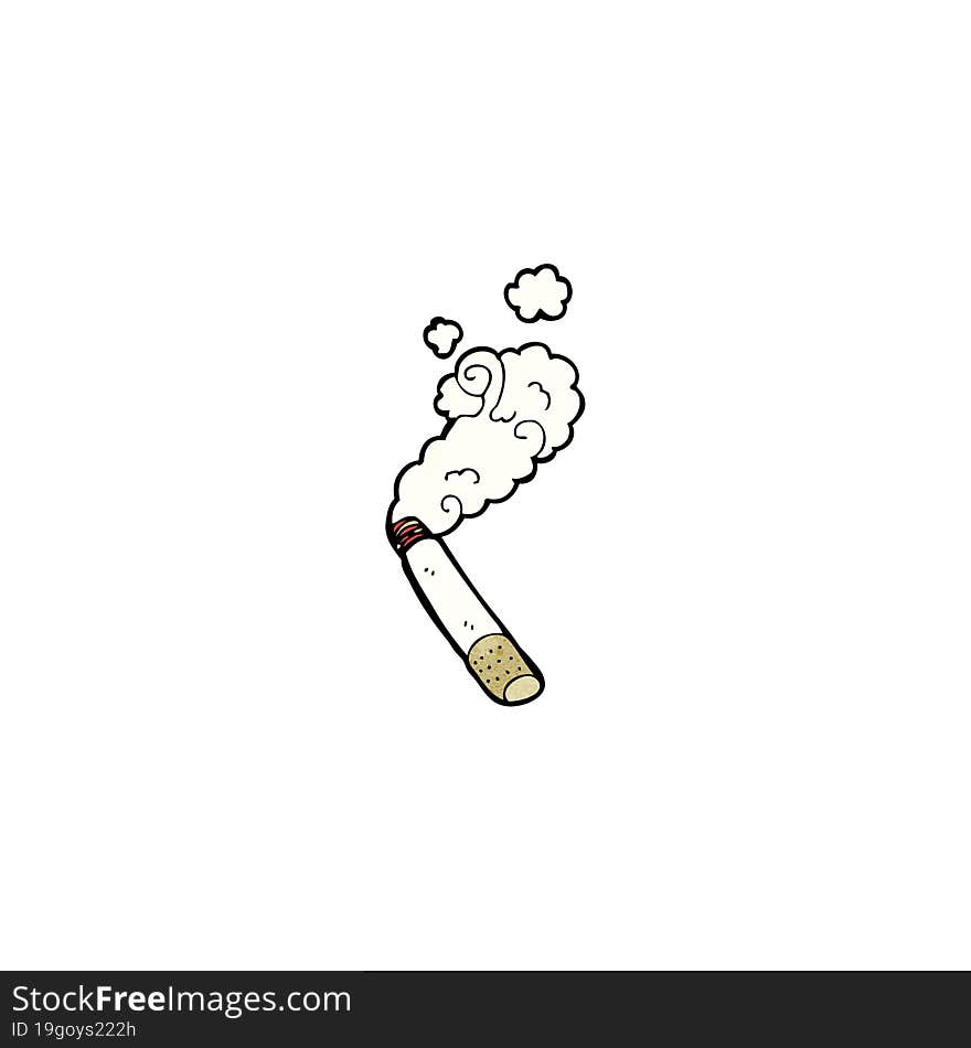 cartoon smoking cigarette